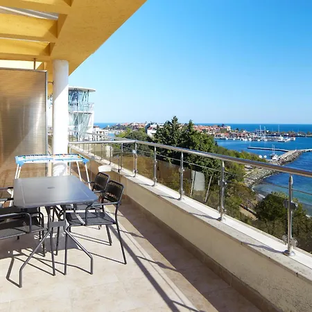 Infinity Terrace Sea View Apartment Nessebar 1Br Apartamento *